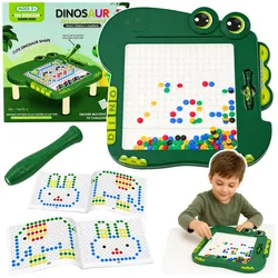 Pädagogische Magnettafel Dinosaurier Pad Puzzle Grün
