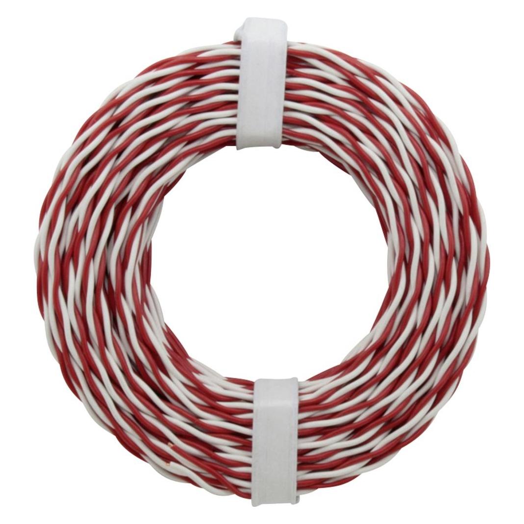 Donau KUPFERSCHALT-DRAHT 0,5 / 10m rot-weiss (10 m) (205-10)