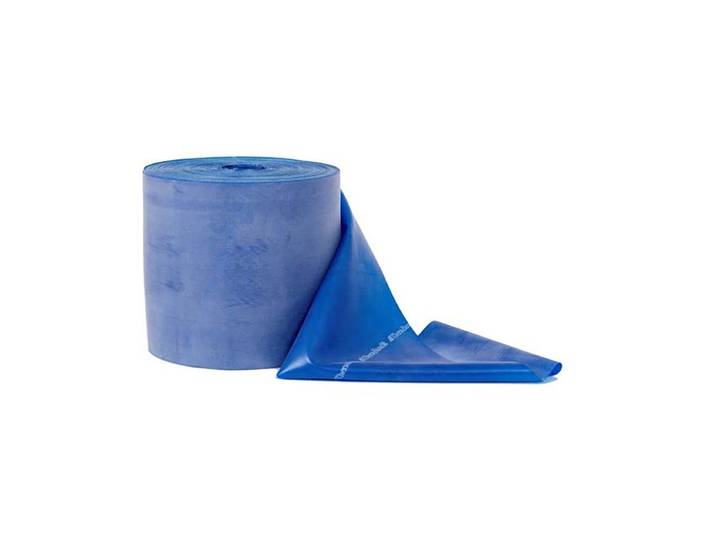 TheraBand Rolle Latexfrei 45.7m Fitnessband Blau (extrastark)