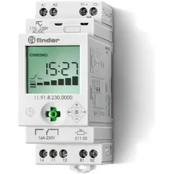 Finder Dämmerungsschalter 150Lux 16A+1Aux 230V 11.91.8.230.0000, Relais