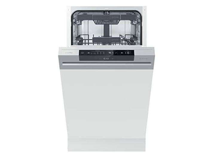 Gorenje GI 561D 10 S Integrierbarer Geschirrspüler / 45cm / 5 Programme/ Vollständiger Überlaufschutz / 11 Maßgedecke / Automatische Türöffnung / Multifunktionaler Unterkorb, Einbau, Edelstahl, Silber