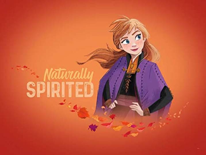 Komar Frozen 2 Anna Autumn Spirit – Dimensions : 70 x 50 cm Impression murale (sans cadre) Disney