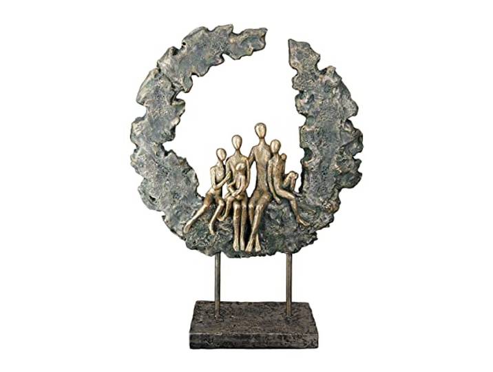GILDE Deko Skulptur Figur aus Kunstharz - Dekoration Wohnzimmer Geburtstagsgeschenk für Frauen - Höhe 32,5 cm