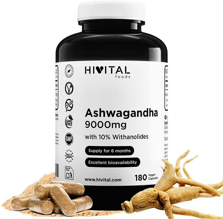 Hivital Foods Ashwagandha 9000mg 180 VCaps