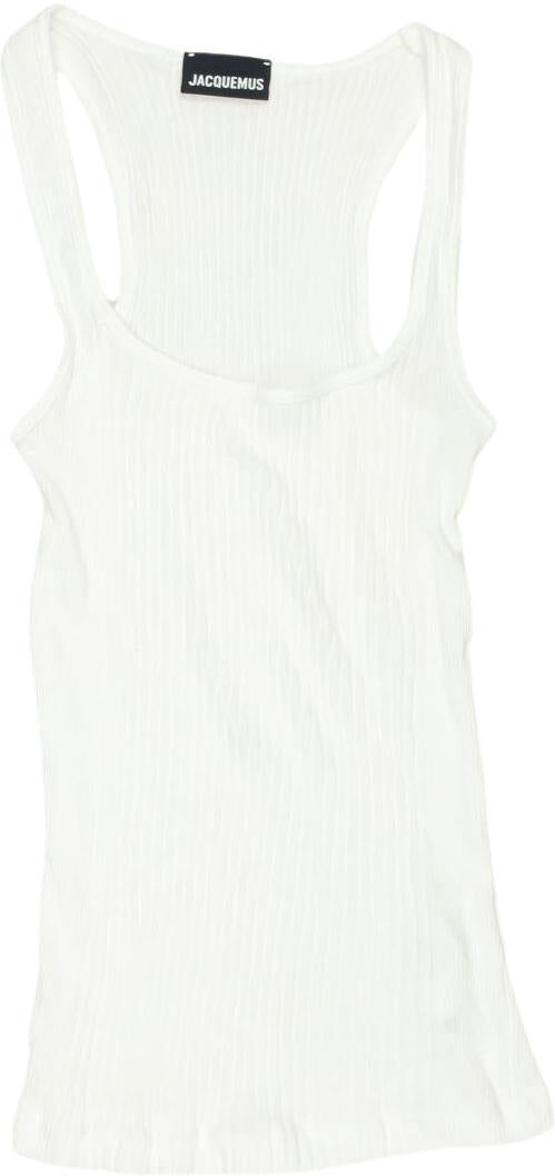 Jacquemus Damen Top, Weiß, Gr. XS, Baumwolle - Second Hand