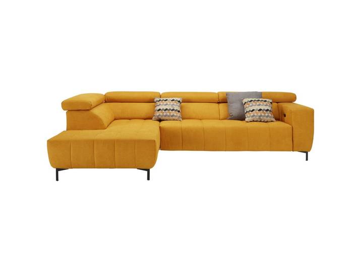 Wohnlandschaft Mikrofaser Dunkelorange