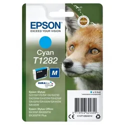 Original Epson Tintenpatrone C13T12824011 / T1282 Cyan
