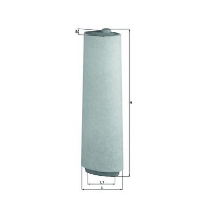 MAHLE Luftfilter LX 818 Filtereinsatz 498mm für BMW LAND ROVER