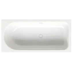 Bette BetteOcean Low-Line Badewanne 8841-440PLUS Glasur, snow, 150x70x38cm, Fußende rechts, Überlauf hinten