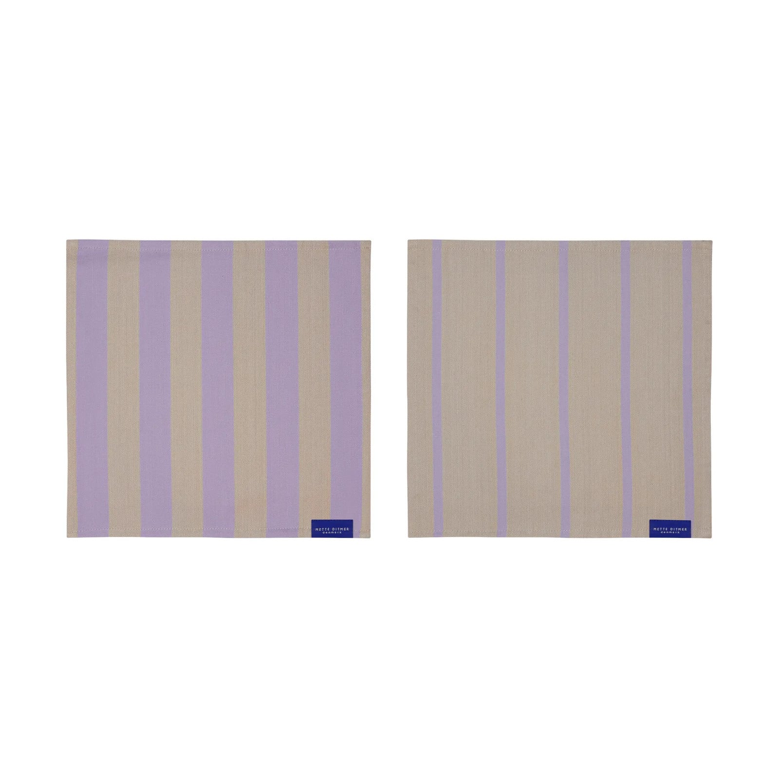 Mette Ditmer Stripes vaatdoek 2-pack Sand 33x33 cm