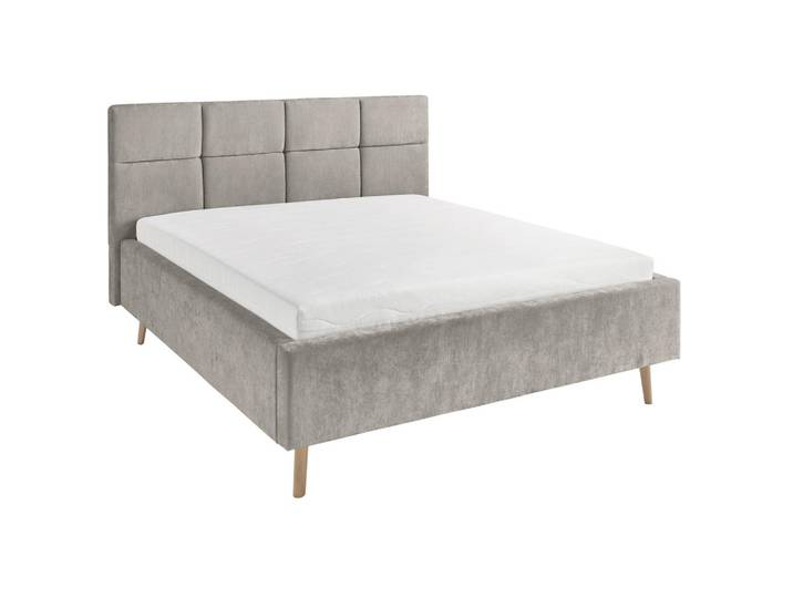 SetOne by Musterring Polsterbett, Grau, Holz, Esche, 140x200 cm, Stoffauswahl, in verschiedenen Größen erhältlich, Schlafzimmer, Betten, Polsterbetten