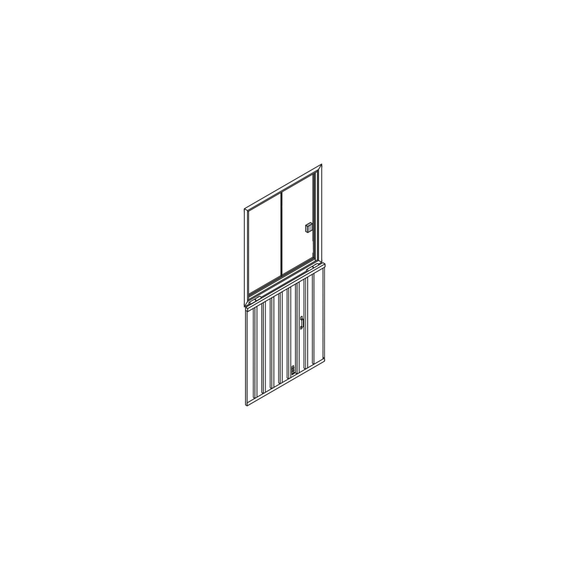 Säbu Leichtmetall Schiebefenster mit Sicherheitsglas (1113)