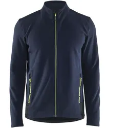Microfleecejacke "4765" Unite - XL - dunkelmarine/gelb