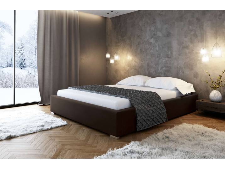 Leo Polsterbett 160x200 cm Velours Jasmine Braun