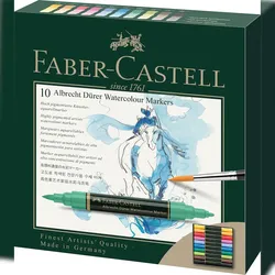 FABER-CASTELL Faber Castell Aquarellmarker A.Dürer 0,8mm 10er Etui