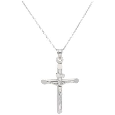 Kette mit Anhänger SMART JEWEL "Anhänger Kreuz, Silber 925", silber, Halsketten, Damen, 50cm, Silber 925 (Sterlingsilber)