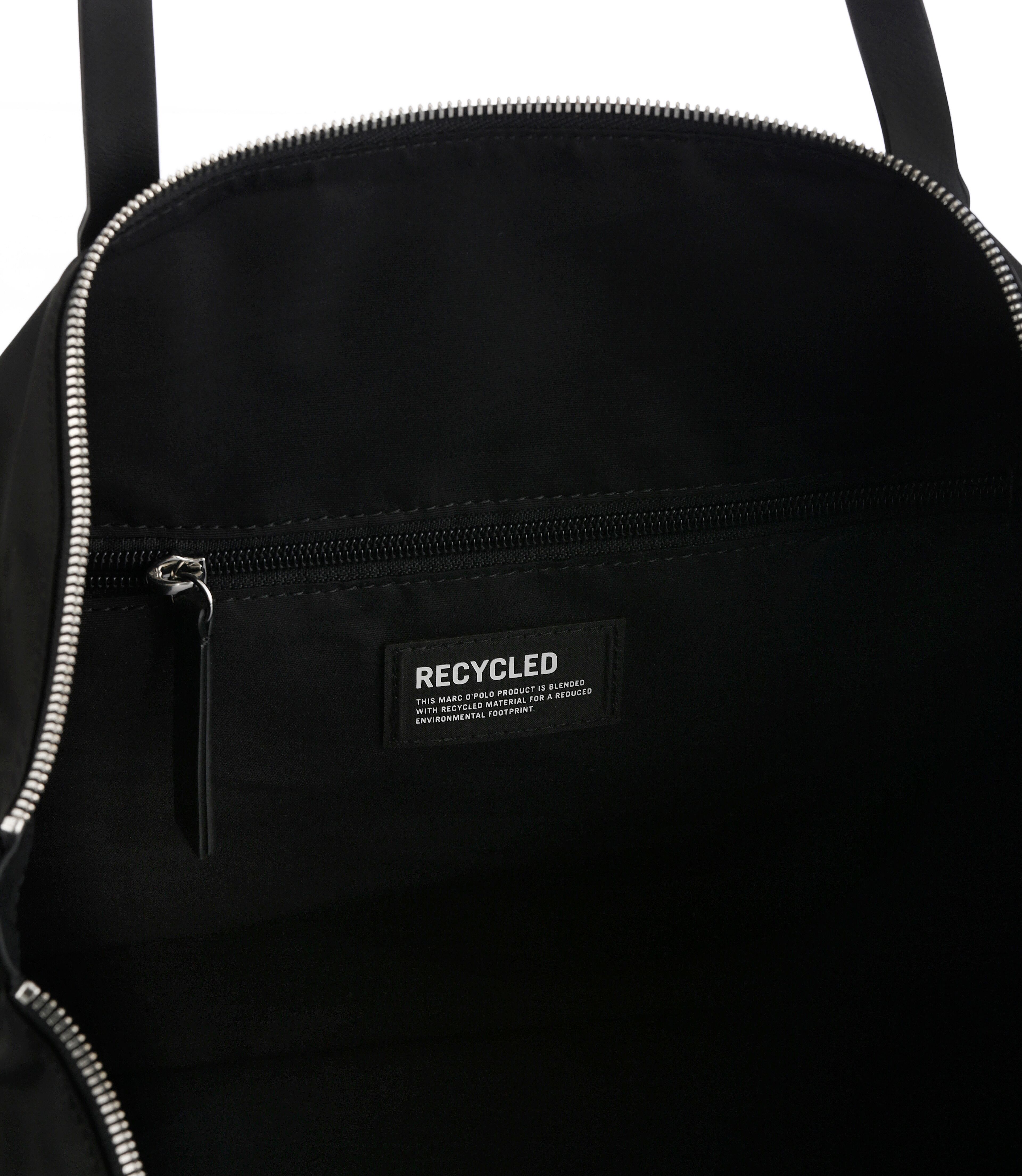 Marc O' Polo Shopper "Nilli", Damen, Gr. B/H/T: 48,5cm x 28cm x 14cm, schwarz, Leder, Lederimitat, MARC O'POLO ACCESSORIES, Taschen Shopper, große Damen-Handtasche, Umhängetasche, Einkaufstasche mit Fronttasche