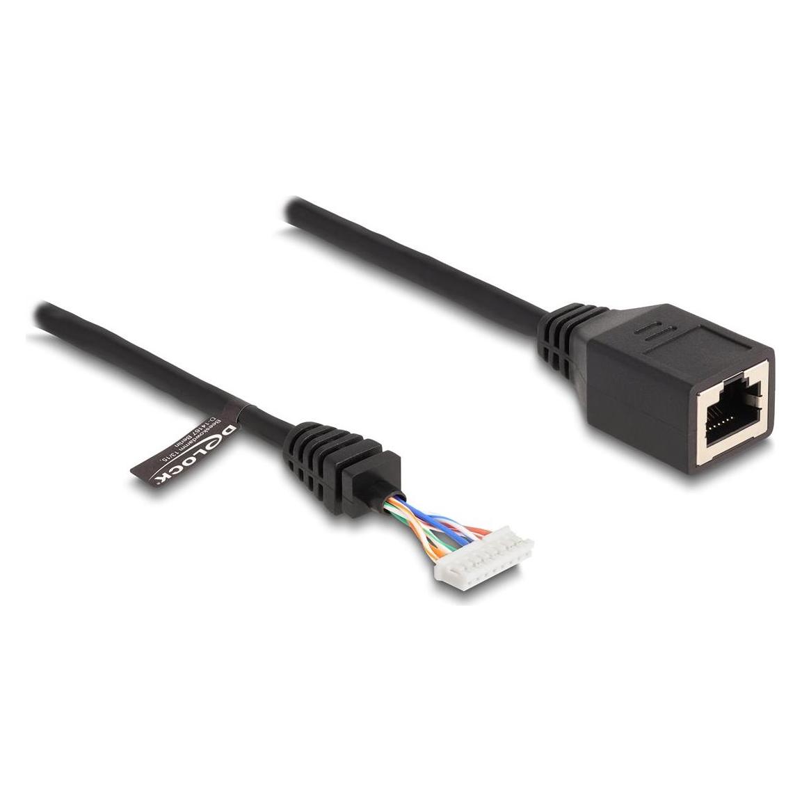 Delock Kabel RJ45 Buchse zu Pfostenbuchse 2,00 mm 8 Pin Cat. (CAT5e, 0.23 m) (88006)