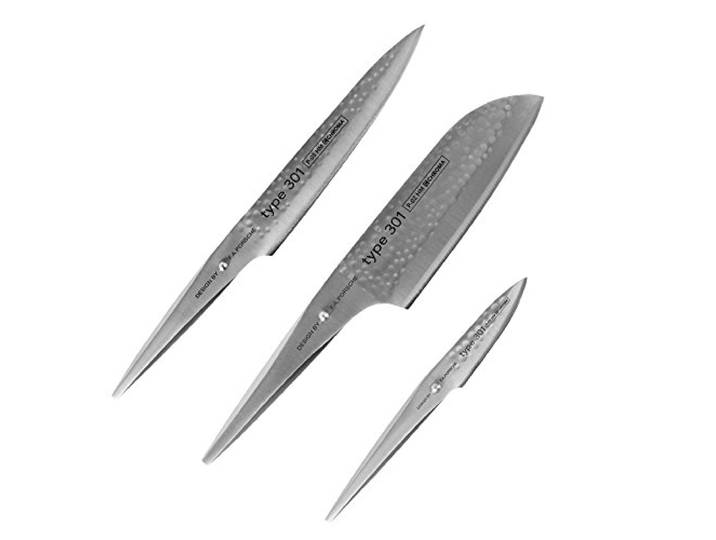 Chroma Type 301 Messerset, Tranchiermesser, Santoku, Schälmesser, Design By F.A. Porsche, P529HM