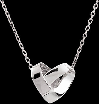 Edenly Origami Herz Collier â€“ 375er WeiÃŸgold (9 Karat)