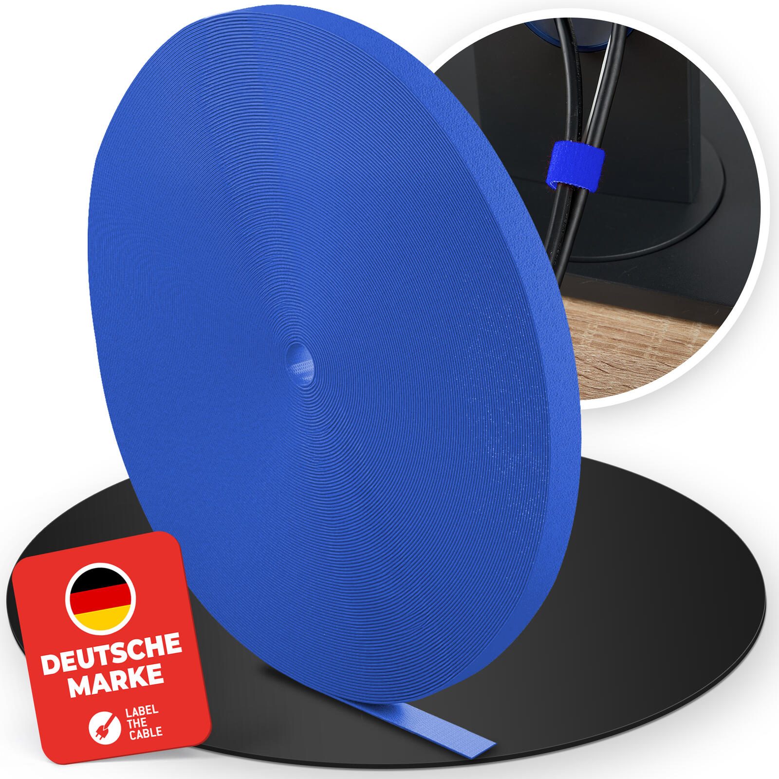 LABEL THE CABLE LTC ROLL STRAP Blau - 25 m PRO 1250