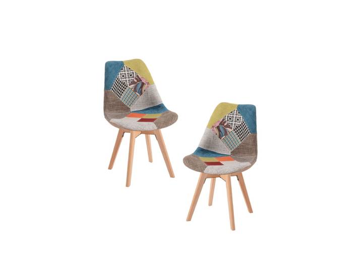 2er Set Stühle Synk Patchwork - Patchwork Couleurs