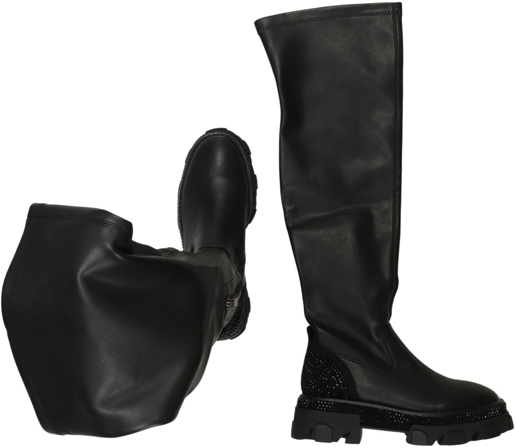 Alma en Pena Damen Stiefel, Schwarz, Gr. EU 39, Kunstleder - Second Hand