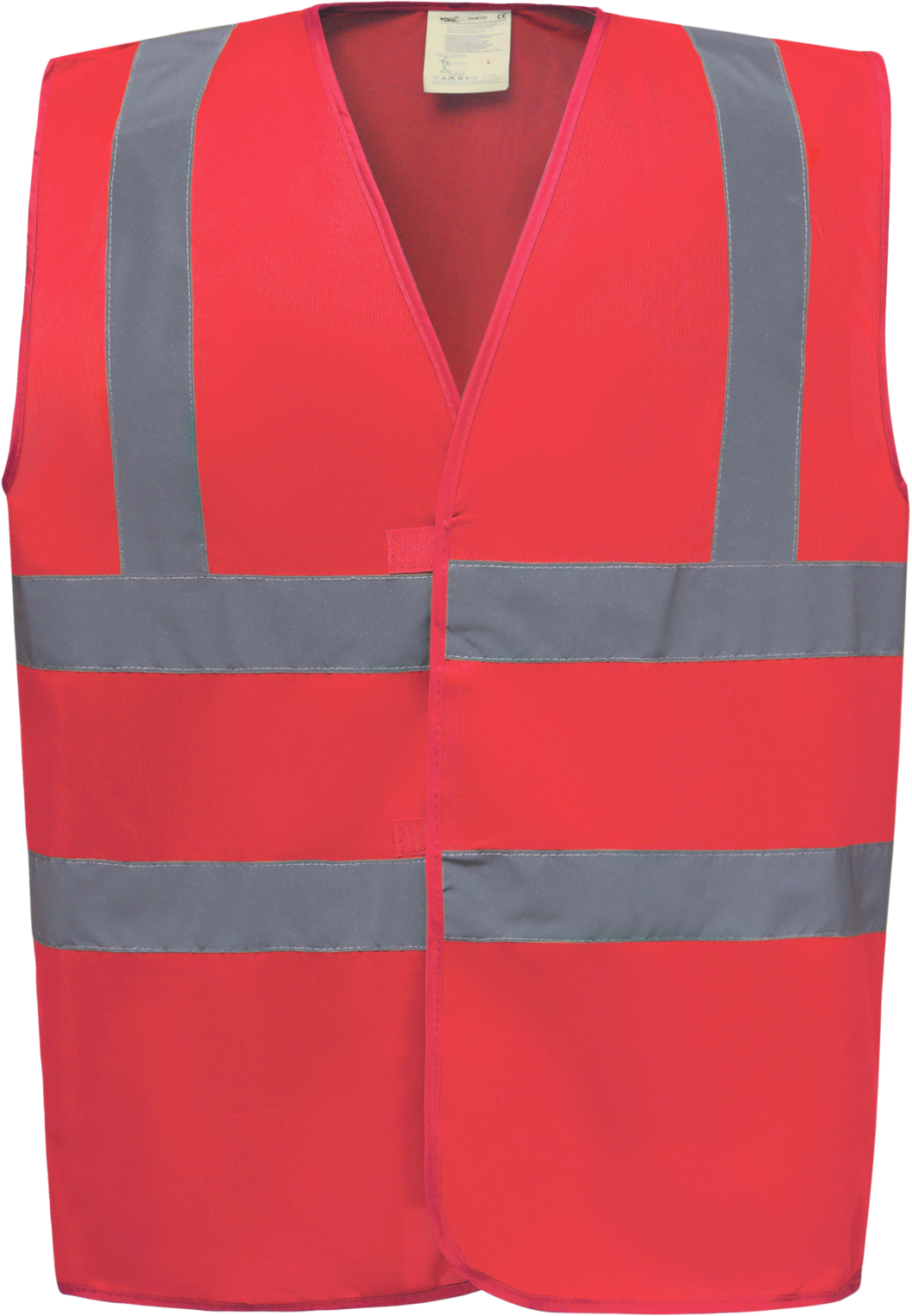 YOKO Gilet de travail Retro rouge Rouge