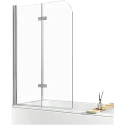 Emke, Duschkabine + Duschwand, Duschwand (140 cm, 110 cm, 140 cm)