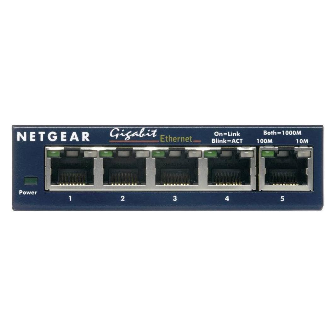 Netgear 2x GS105GE 5-Port Gigabit-Switch 1000 MBit/s (5 Ports) (GS105GE (2x))