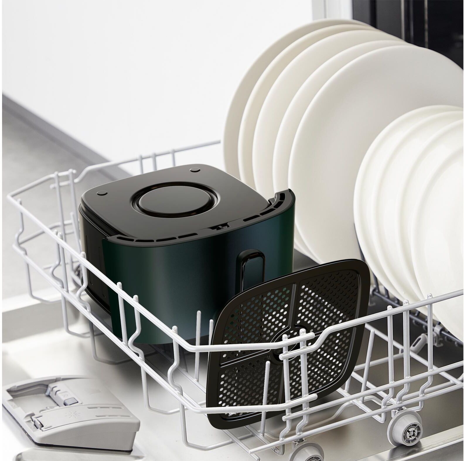 Tefal Heissluftfritteuse "Easy Fry Max EY2453CH Dunkelgrün", grün (dunkelgrün), Fritteusen, Heissluftfritteuse dunkelgrün Einheitsgröße