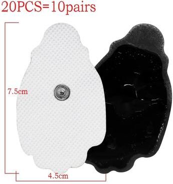 Uplifted Goods Reusable Electrode Gel Pads For Muscle Stimulator And Therapy Machines 7.5x4.5cm 20pcs
