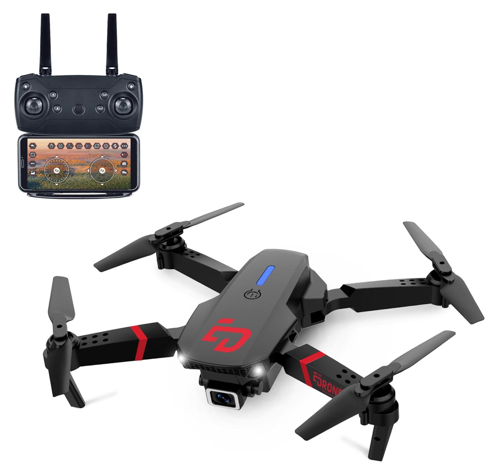 Turbo Challenge Elite Drone MKX Vliegapparaat Zwart 2 stuks
