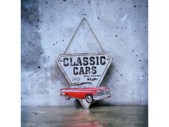 Plaque publicitaire Classic Cars