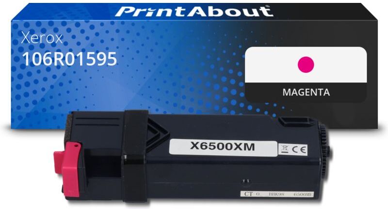 PrintAbout Toner kompatibel mit Xerox 106R01595 - Magenta