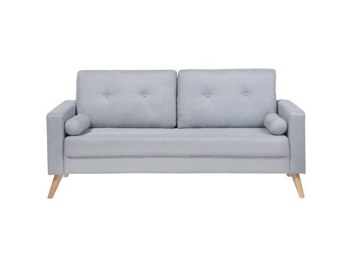 2-SITZER-SOFA Polyester Grau Kalmar