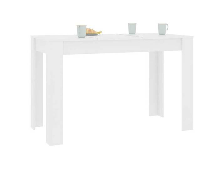 BESTLIFE Table à manger Blanc 120x60x76 cm Bois d'ingénierie avec manuel de montage（69210121）VIDAXL