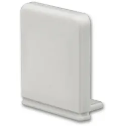 ISOLED Zubehör für Profil WING20 mit Abdeckung eckig - Endkappe, silber ISO-111861