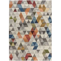Wollteppich schmutzabweisend Bunt 120 x 170 cm - ESK   Kadima Design