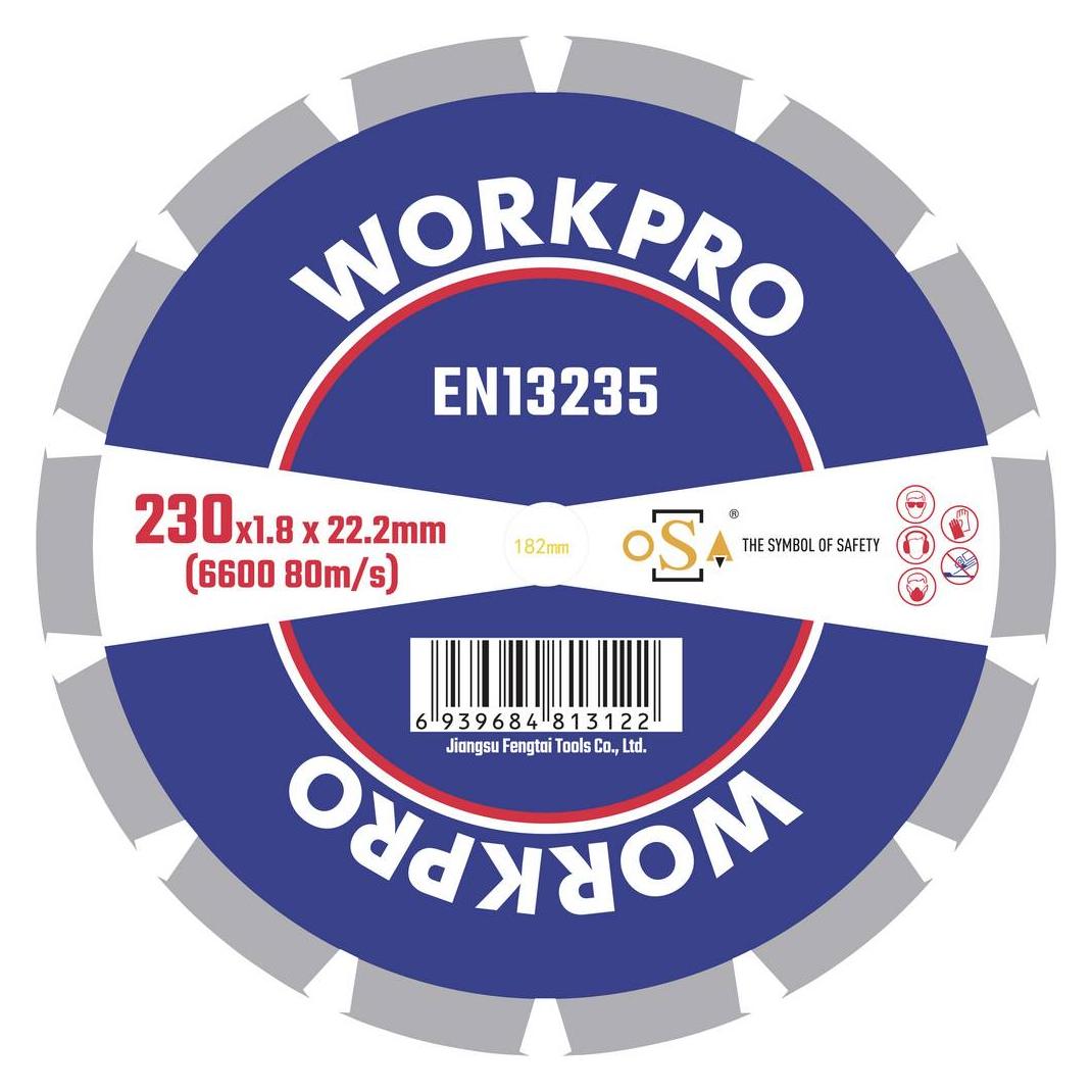 Workpro GSOSSE-4 Trennscheibe 230 mm 1 St. Keramik, Porzellan, Marmor, Mauerwer (GSOSSE-4)