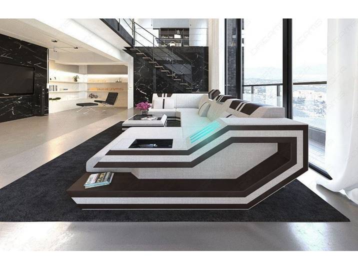 Couchlandschaft Ravenna U-Form in Stoff