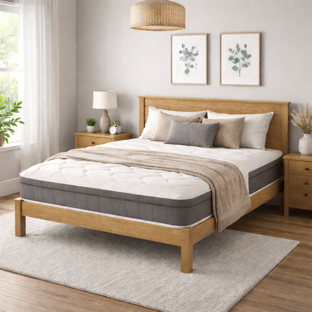 Latitude Run Luxury Medium Euro Top Hybrid Pocket Mattress with Memory Foam Kingsize (5')