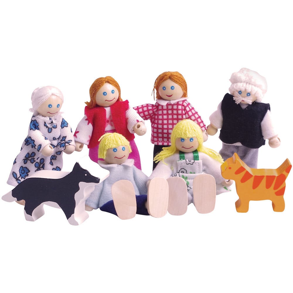 Bigjigs Toys Familie voor in het poppenhuis