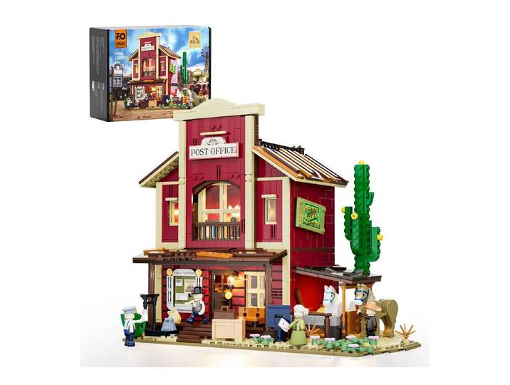 Lumibricks FUNWHOLE Old West Postamt (1692 Teile) Konstruktionsspielsteine