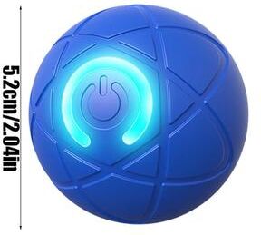 Multisell Products Hub Automatic Rolling Ball Toys For Puppy, Active Vibrating Rolling Ball, USB Rechargeable Interactive Dog Toy For Dogs blue