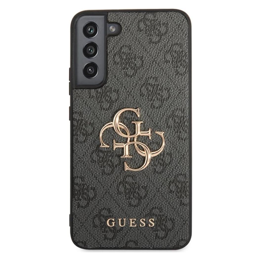Guess 4G Metal Logo Case für Samsung Galaxy S23 - grey (Samsung Galaxy S23) (GUHCS23S4GMGGR)