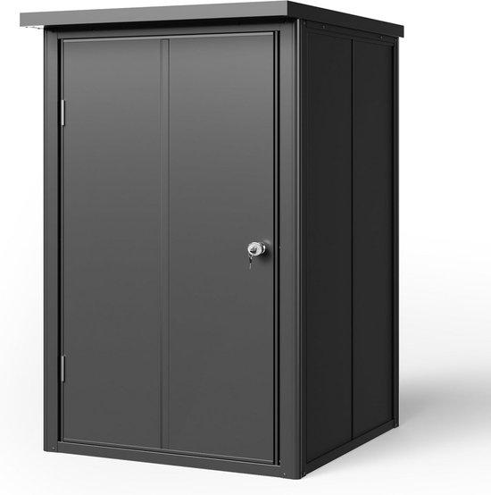 Metallgarten-Schrank 84x84x131 cm - Stilvolle Aufbewahrungslösung für Gartenmaterial
