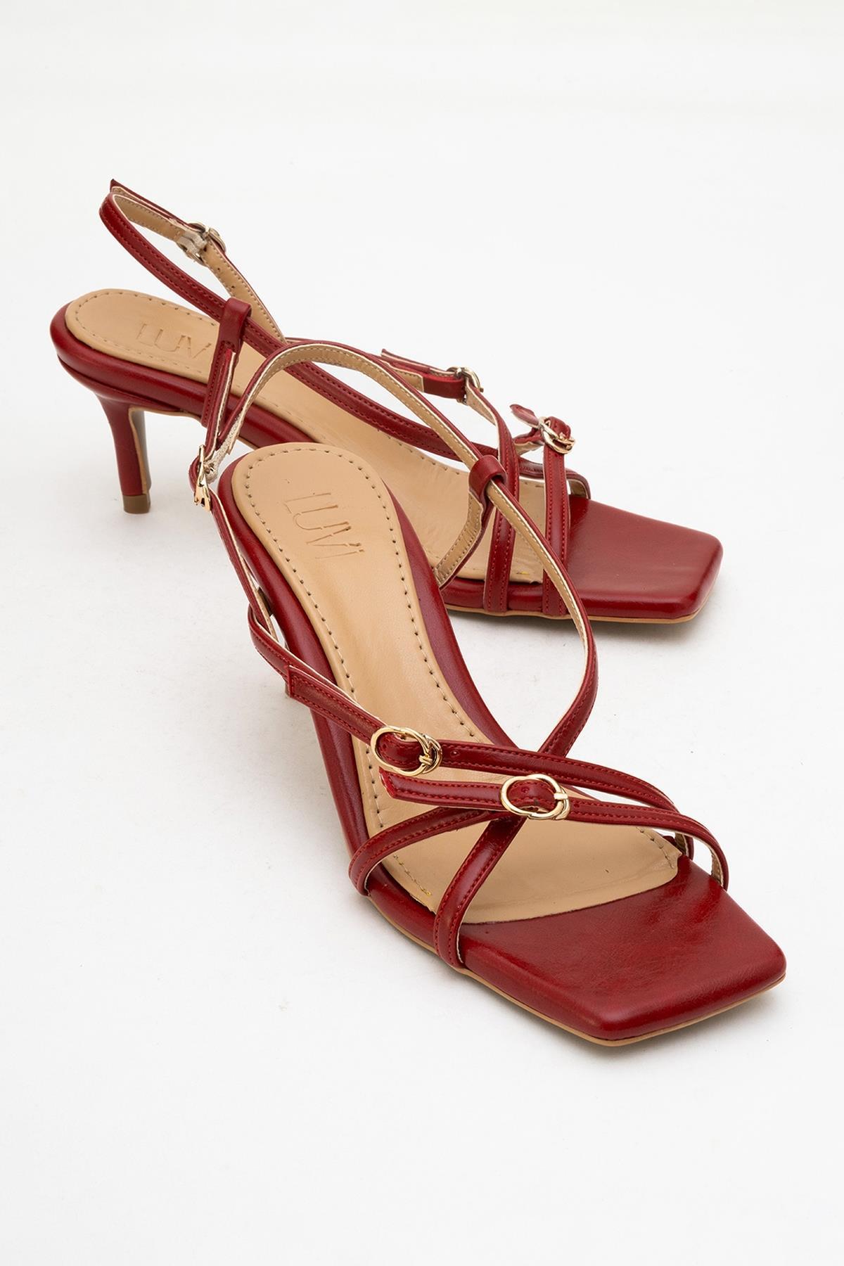 Chaka Vierkante Teen Stiletto Sandaal (Dames)