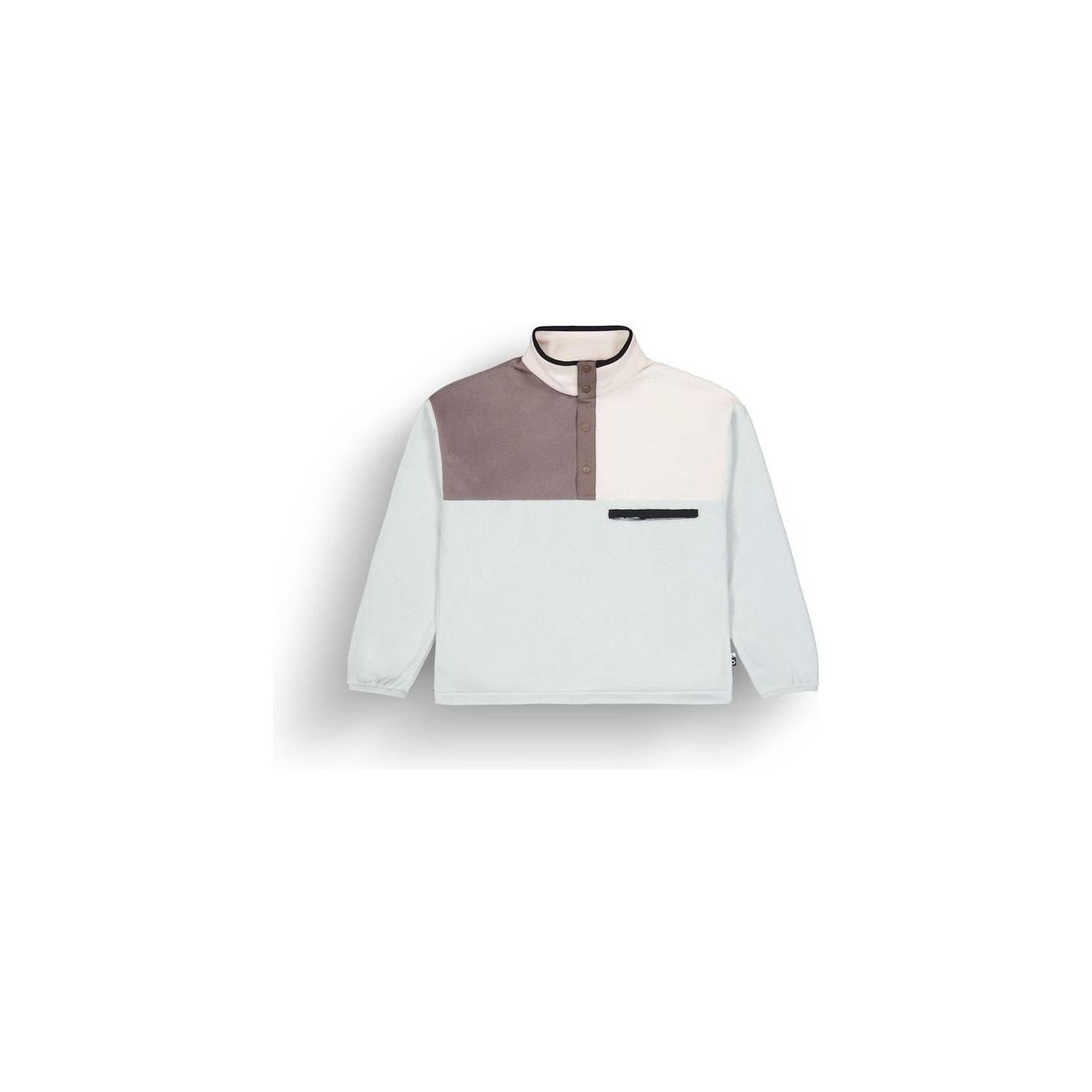 Picture Arcca W 1/4 Fleece pigeon deep taupe vanil (D) M SWT0161DD Pigeon Deep Taupe VanilM
