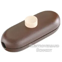 Bachmann Schnur-Zwischenschalter2A, braun / beige